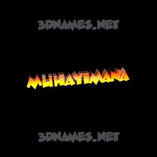 muhayimana in Black Background style - 3D name wallpaper muhayimana in Black Background style - 3D name wallpaper
