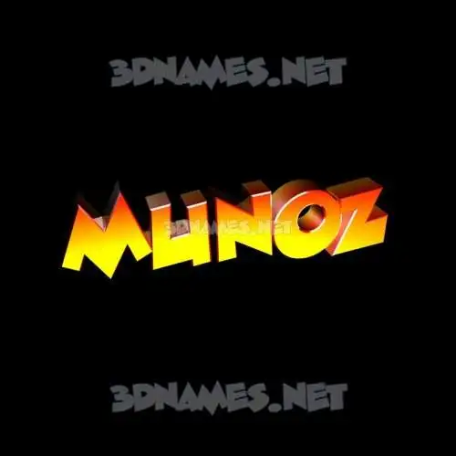 munoz in Black Background style - 3D name wallpaper