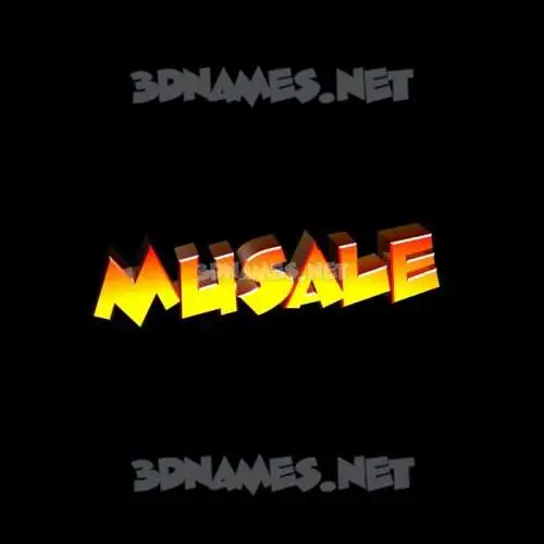 musale in Black Background style - 3D name wallpaper musale in Black Background style - 3D name wallpaper