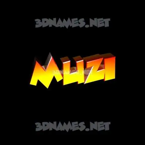 muzi in Black Background style - 3D name wallpaper muzi in Black Background style - 3D name wallpaper