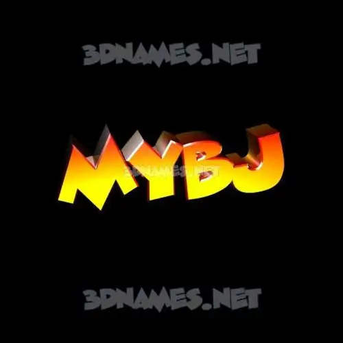 mybj in Black Background style - 3D name wallpaper mybj in Black Background style - 3D name wallpaper
