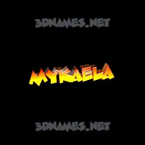 mykaela in Black Background style - 3D name wallpaper mykaela in Black Background style - 3D name wallpaper