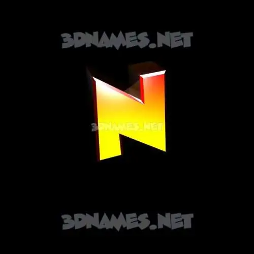 n in Black Background style - 3D name wallpaper n in Black Background style - 3D name wallpaper