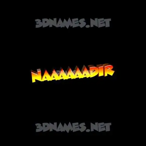naaaaaadir in Black Background style - 3D name wallpaper