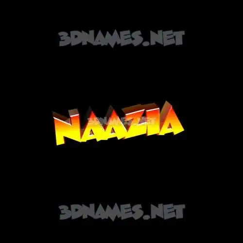 naazia in Black Background style - 3D name wallpaper naazia in Black Background style - 3D name wallpaper