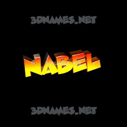 nabel in Black Background style - 3D name wallpaper nabel in Black Background style - 3D name wallpaper