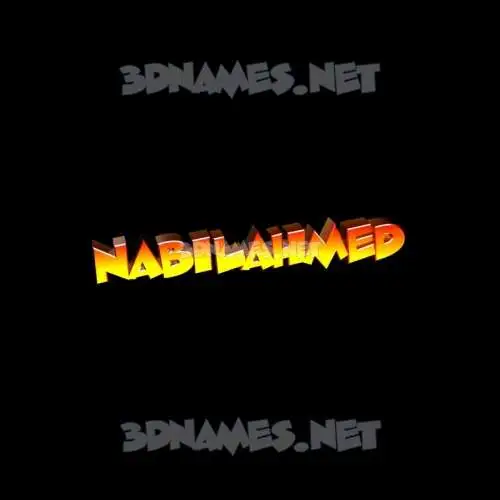 nabilahmed in Black Background style - 3D name wallpaper nabilahmed in Black Background style - 3D name wallpaper