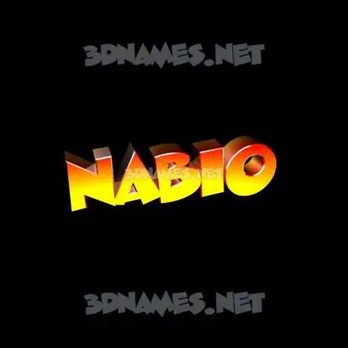 nabio in Black Background style - 3D name wallpaper nabio in Black Background style - 3D name wallpaper