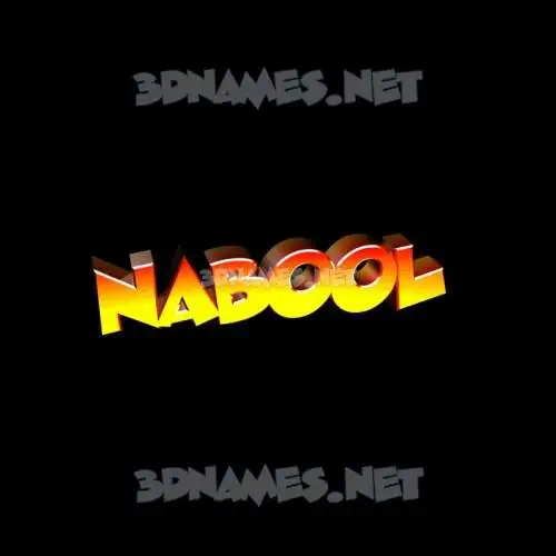 nabool in Black Background style - 3D name wallpaper nabool in Black Background style - 3D name wallpaper