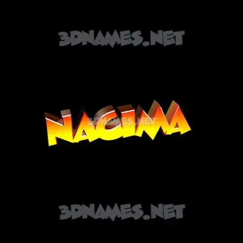 nacima in Black Background style - 3D name wallpaper