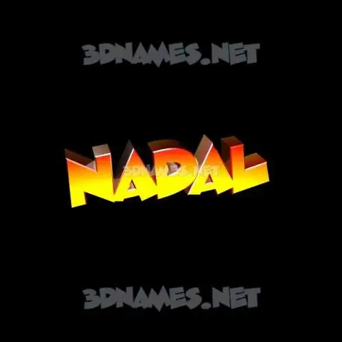 nadal in Black Background style - 3D name wallpaper nadal in Black Background style - 3D name wallpaper
