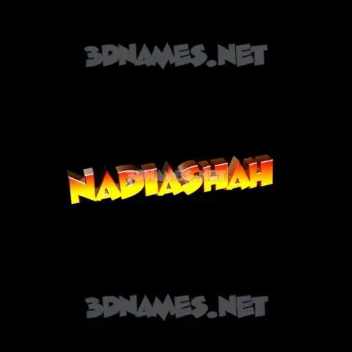 nadiashah in Black Background style - 3D name wallpaper