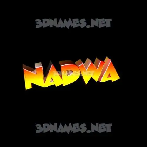 nadwa in Black Background style - 3D name wallpaper nadwa in Black Background style - 3D name wallpaper