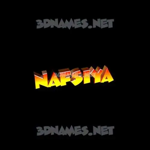 nafsiya in Black Background style - 3D name wallpaper
