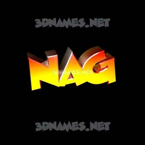 nag in Black Background style - 3D name wallpaper nag in Black Background style - 3D name wallpaper