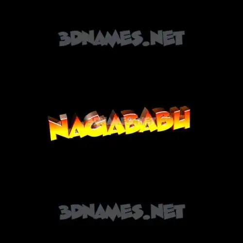 nagababu in Black Background style - 3D name wallpaper