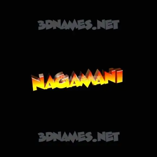nagamani in Black Background style - 3D name wallpaper