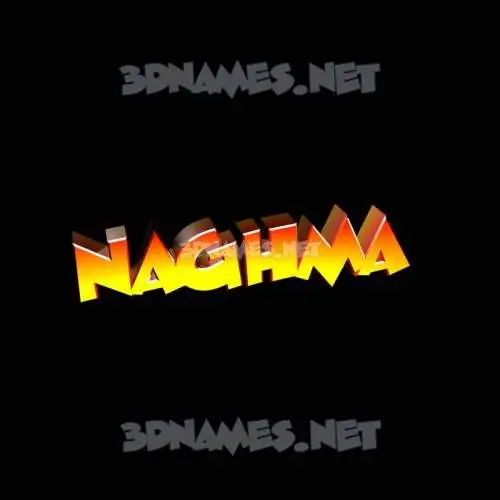 naghma in Black Background style - 3D name wallpaper