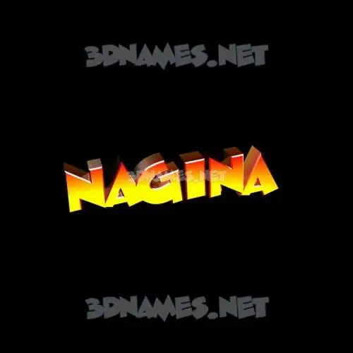 nagina in Black Background style - 3D name wallpaper