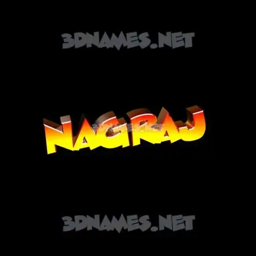 nagraj in Black Background style - 3D name wallpaper