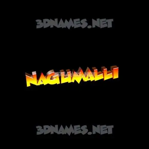 nagumalli in Black Background style - 3D name wallpaper