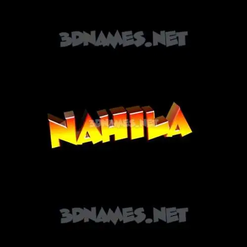 nahila in Black Background style - 3D name wallpaper nahila in Black Background style - 3D name wallpaper
