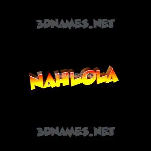 nahlola in Black Background style - 3D name wallpaper nahlola in Black Background style - 3D name wallpaper