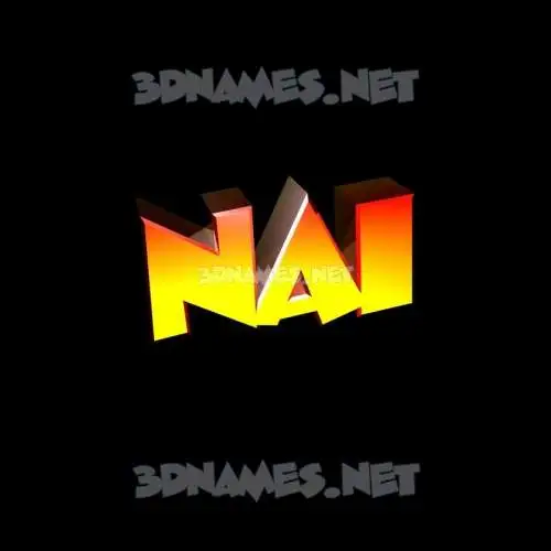 nai in Black Background style - 3D name wallpaper nai in Black Background style - 3D name wallpaper
