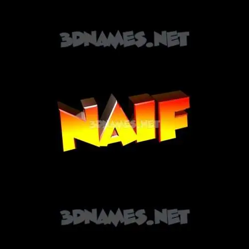 naif in Black Background style - 3D name wallpaper naif in Black Background style - 3D name wallpaper