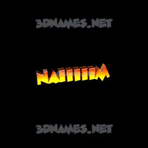 naiiiiim in Black Background style - 3D name wallpaper