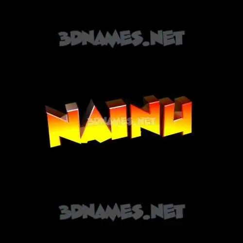 nainu in Black Background style - 3D name wallpaper
