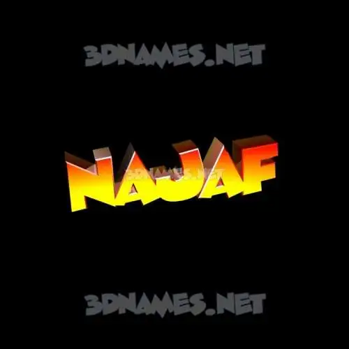 najaf in Black Background style - 3D name wallpaper najaf in Black Background style - 3D name wallpaper