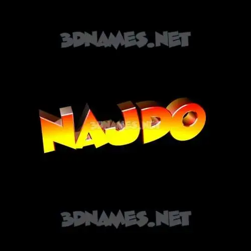 najdo in Black Background style - 3D name wallpaper najdo in Black Background style - 3D name wallpaper