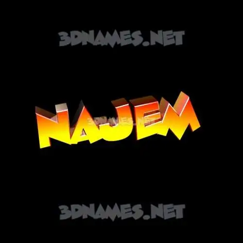 najem in Black Background style - 3D name wallpaper najem in Black Background style - 3D name wallpaper