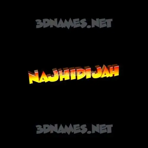 najhidijah in Black Background style - 3D name wallpaper najhidijah in Black Background style - 3D name wallpaper