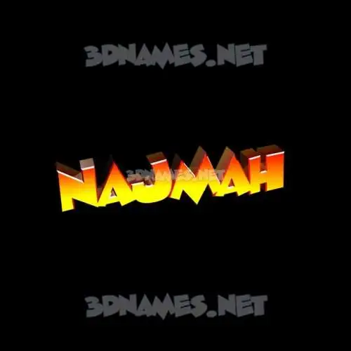 najmah in Black Background style - 3D name wallpaper najmah in Black Background style - 3D name wallpaper