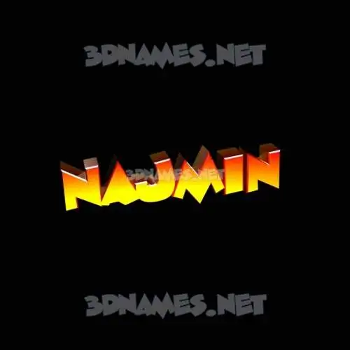 najmin in Black Background style - 3D name wallpaper