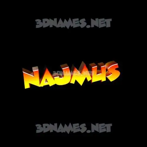najmus in Black Background style - 3D name wallpaper najmus in Black Background style - 3D name wallpaper