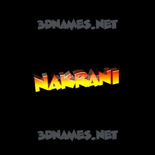 nakrani in Black Background style - 3D name wallpaper nakrani in Black Background style - 3D name wallpaper