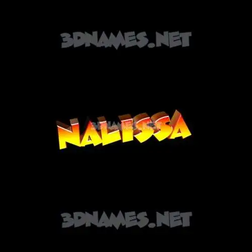 nalissa in Black Background style - 3D name wallpaper nalissa in Black Background style - 3D name wallpaper