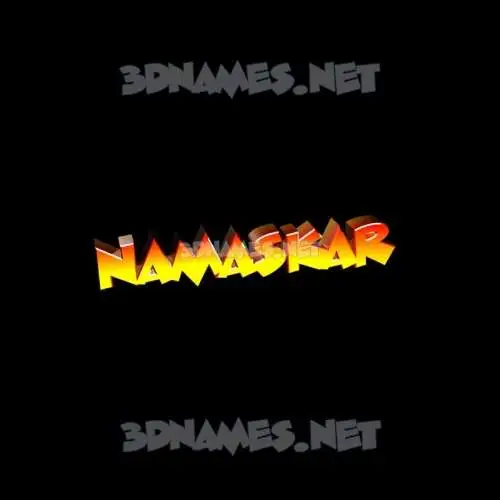 namaskar in Black Background style - 3D name wallpaper namaskar in Black Background style - 3D name wallpaper