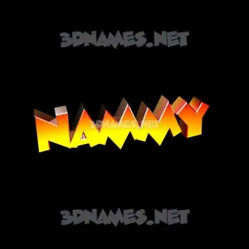 nammy in Black Background style - 3D name wallpaper