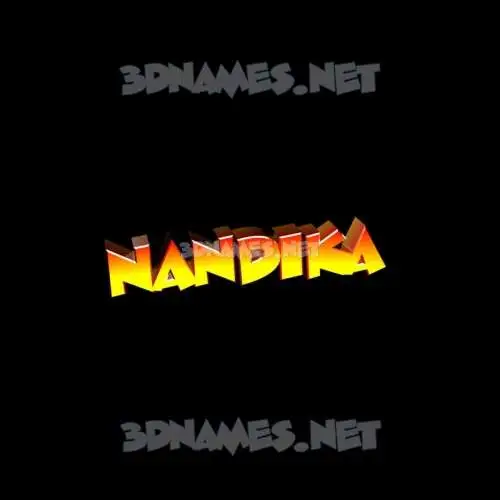 nandika in Black Background style - 3D name wallpaper nandika in Black Background style - 3D name wallpaper