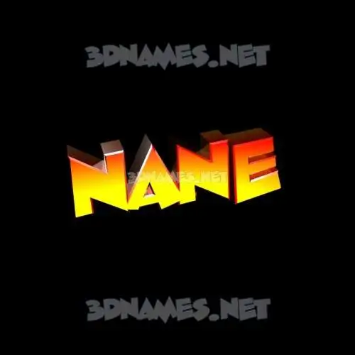 nane in Black Background style - 3D name wallpaper