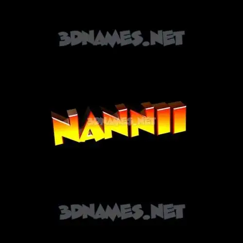 nannii in Black Background style - 3D name wallpaper nannii in Black Background style - 3D name wallpaper