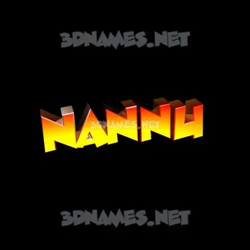 nannu in Black Background style - 3D name wallpaper