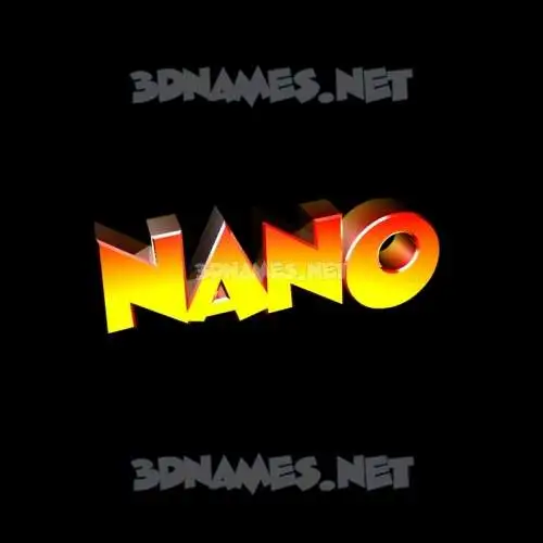 nano in Black Background style - 3D name wallpaper nano in Black Background style - 3D name wallpaper