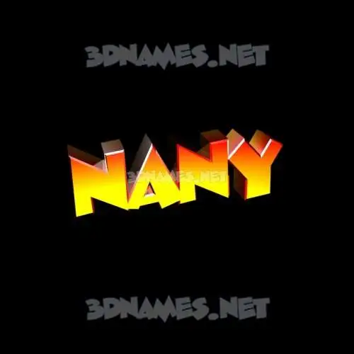 nany in Black Background style - 3D name wallpaper nany in Black Background style - 3D name wallpaper