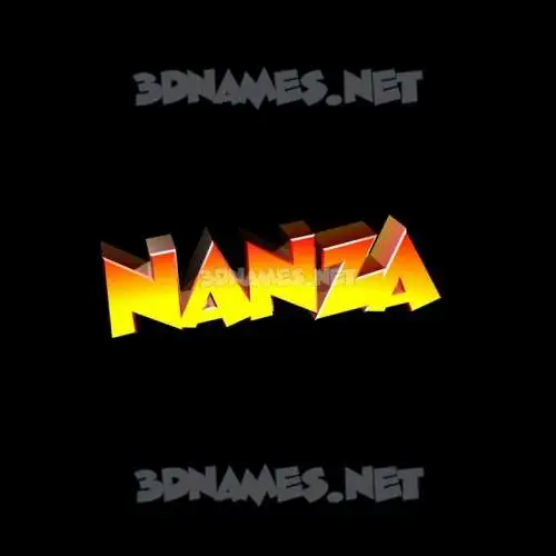 nanza in Black Background style - 3D name wallpaper nanza in Black Background style - 3D name wallpaper