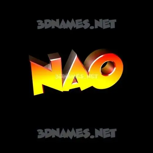 nao in Black Background style - 3D name wallpaper nao in Black Background style - 3D name wallpaper